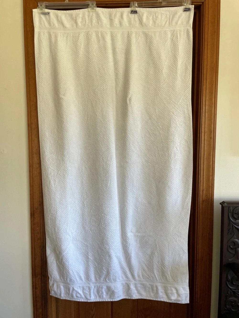 THRESHOLD White Cotton Waffle Weave Bath Sheets Set of 2
